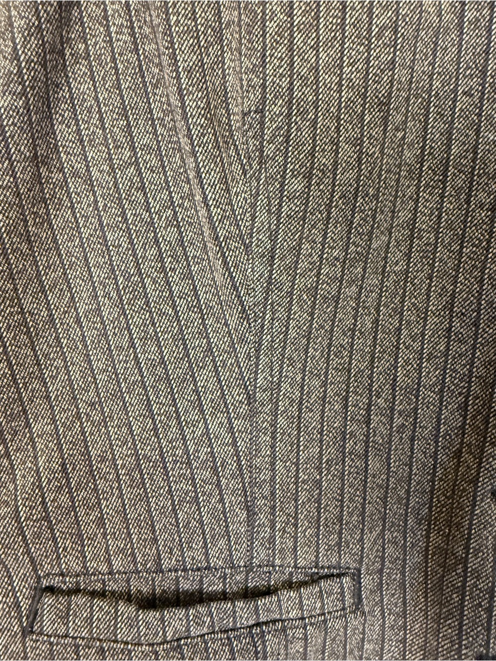 Lauren Ralph Lauren Women’s Brown Cotton Pinstripe Academia Equestrian Vest 16 - Picture 7 of 14